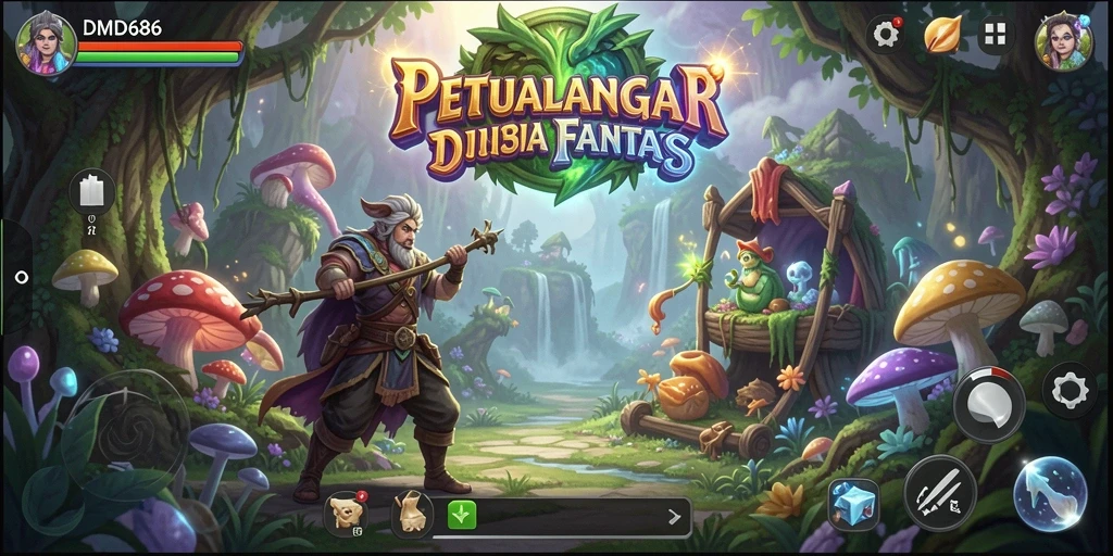 Tampilan screenshot gameplay menampilkan salah satu momen petualangan seru di DMD686.