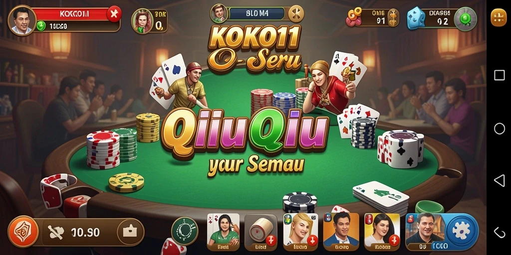 Tampilan gameplay QiuQiu yang menarik di KOKO11.