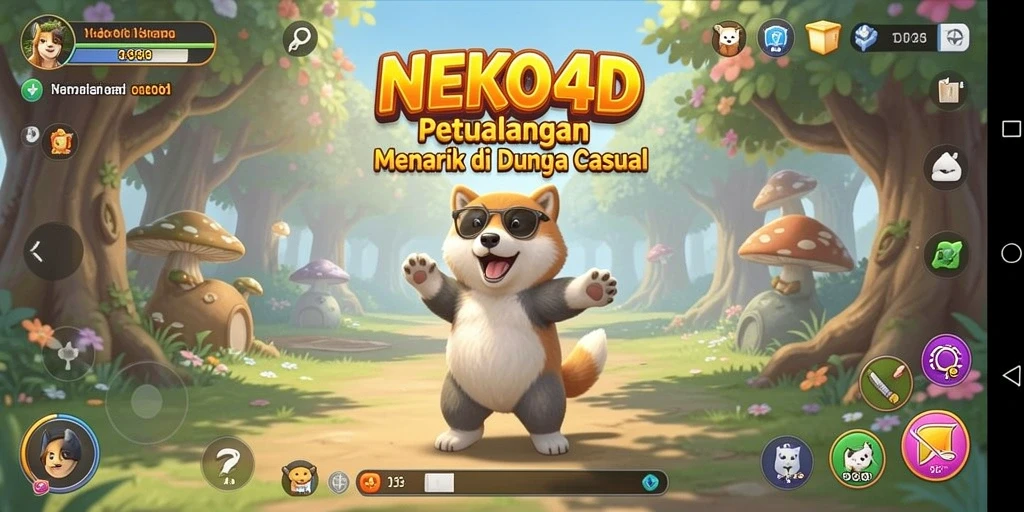 Tampilan menarik dari gameplay NEKO4D yang penuh warna.