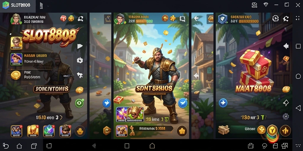 Tampilan antarmuka utama SLOT8808 yang intuitif dan user-friendly.