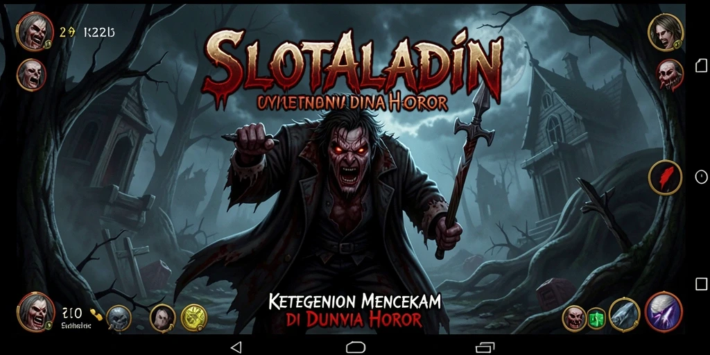 Tampilan gameplay yang menegangkan dan penuh ketegangan di SLOTALADIN.