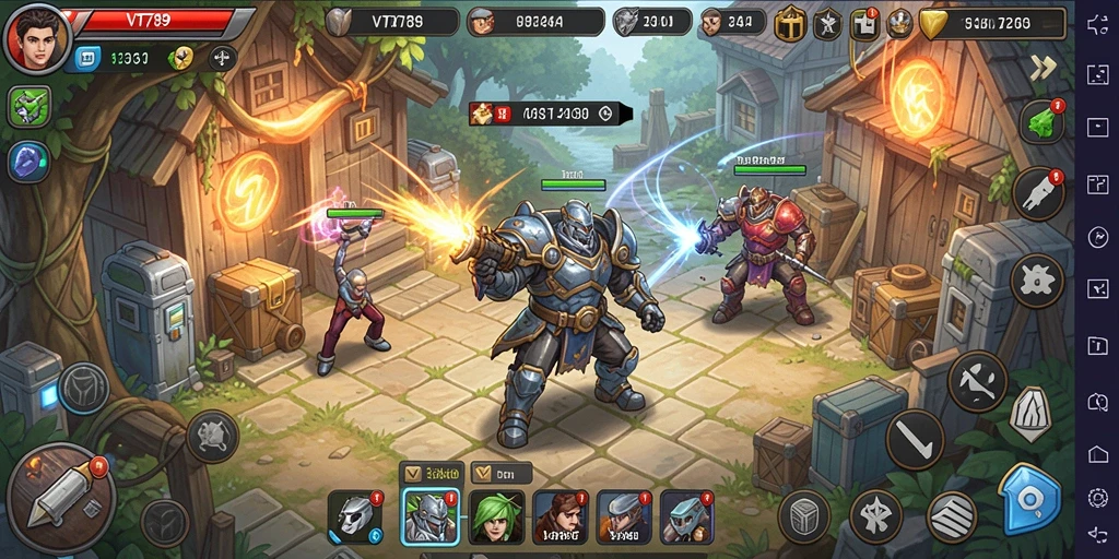 Tampilan gameplay VT789 yang mengasyikkan dan interaktif.